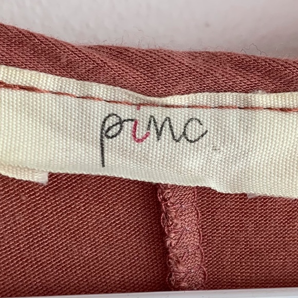 Pinc Dusty Rose Sleeveless Drop Waist Mini Dress - Picture 3 of 6